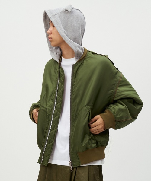 ma1 ma-1 DEVIL'S HOODIE MA-1 メンズの画像