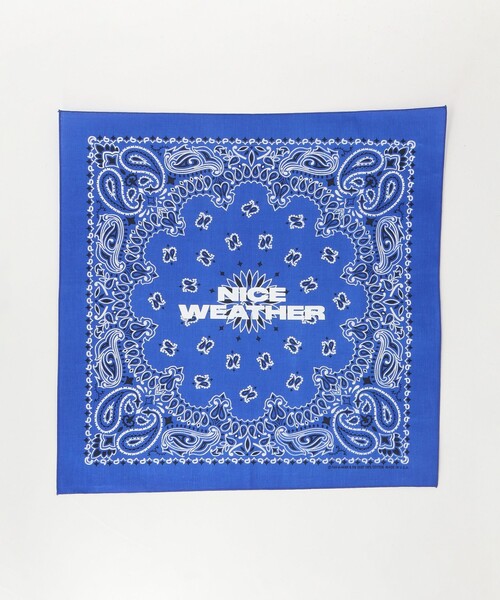NICE WEATHER ハンカチ 「別注」「Hav-A-Hank」ロゴ ペーズリー