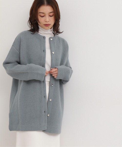 「NATURAL BEAUTY BASIC」 長(zhǎng)袖カットソー MEDIUM チャコールグレー レディース