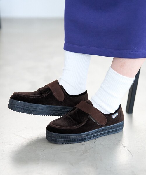 ALBEROLA アルべローラ　モックシューズ FREAK'S STORE シューズ Alberola/アルベローラ ベロア ベロクロ