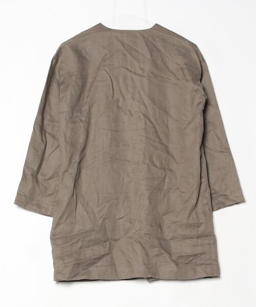 「Plage」 ノーカラージャケット 36 グレー レディース_画像2