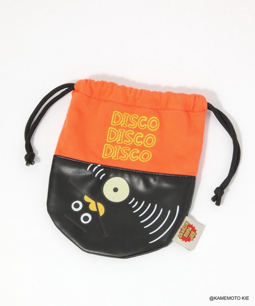 巾着＆ポーチ♡ポメラニアン＆レディ niko and… ポーチ 「BOP TUNE RECORDS」巾着ポーチ レディース