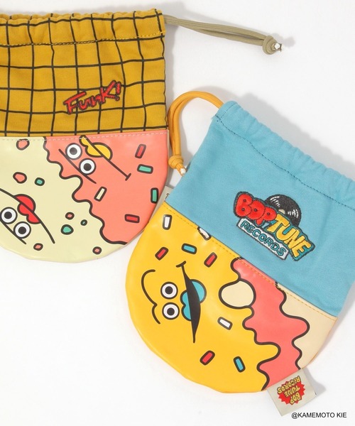 希少　新品自宅保管　即完売　ニコちゃん　巾着ポーチ2点セット 希少 新品自宅保管 即完売 ニコちゃん 巾着ポーチ2点セット 小物