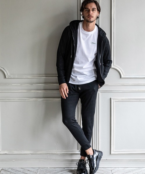 XXL【未使用品】1PIU1UGUALE3 GOLF ストレッチスラックス ほぼ未使用 1PIU1UGUALE3 GOLF サイドロゴ ストレッチスラックス