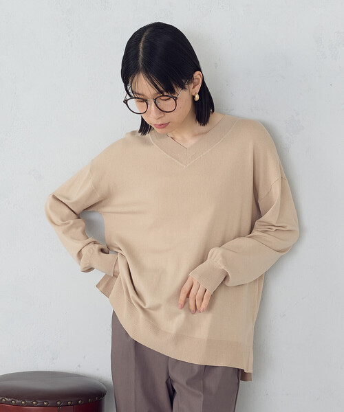 COMME CA ISM（コムサイズム） ニット セーター 「ウォッシャブル