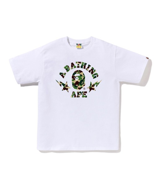 A BATHING APE（アベイシングエイプ） tシャツ ABC CAMO STA COLLEGE