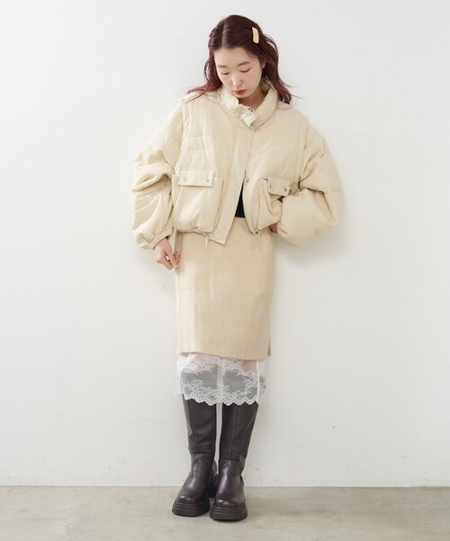 Kastane（カスタネ） ダウンコート ダウンジャケット 「袖取り外し可