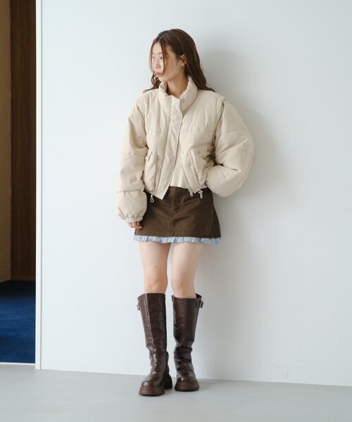 Kastane（カスタネ） ダウンコート ダウンジャケット 「4色展開/袖