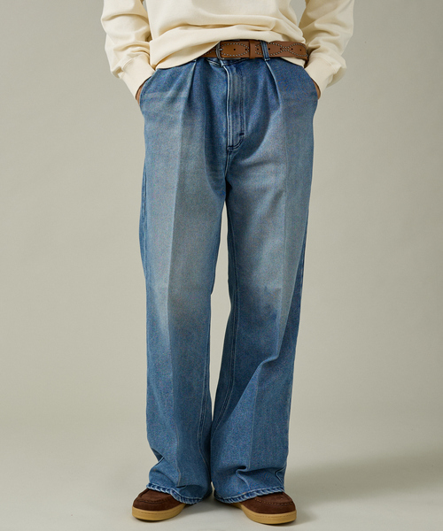 Wrangler（ラングラー） ワイドパンツ ジーンズ メンズ レディース
