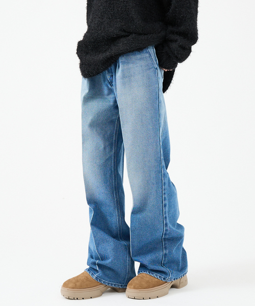 Wrangler（ラングラー） ワイドパンツ ジーンズ メンズ レディース