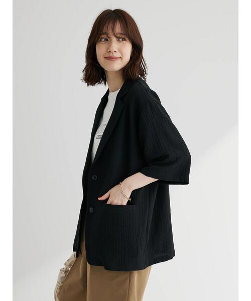 「Green Parks」 テーラードジャケット FREE ブラック レディース_画像9