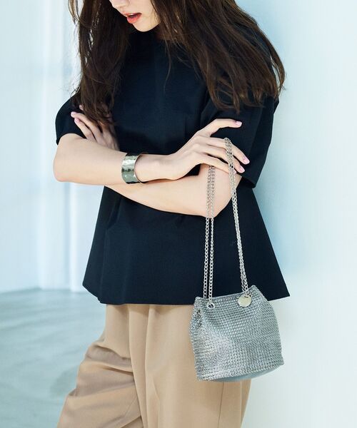 「OPAQUE.CLIP」 半袖ブラウス 42 ブルーグリーン レディース_画像3