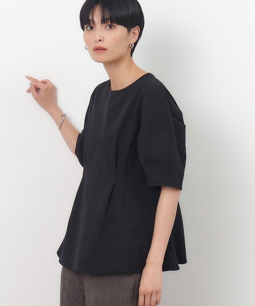 「OPAQUE.CLIP」 半袖ブラウス 42 ブルーグリーン レディース_画像7