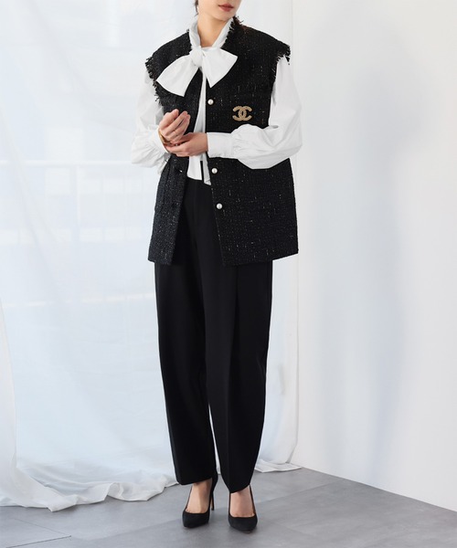 ELFRANK ベスト FREE ライトベージュ レディース : ZOZOTOWN Yahoo!店