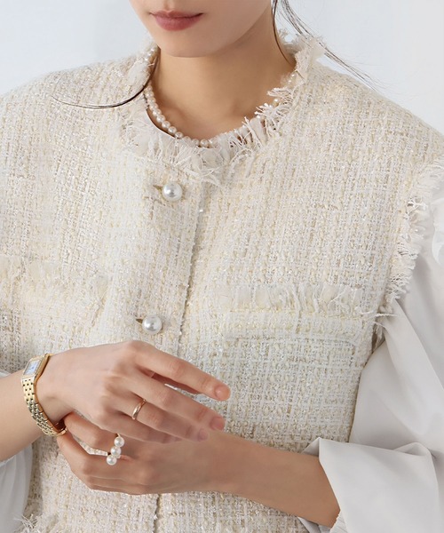 ELFRANK ベスト FREE ライトベージュ レディース : ZOZOTOWN Yahoo!店