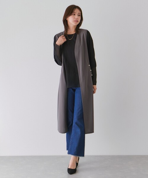 JAYRO（ジャイロ） バックプリーツロングジレ レディース : ZOZOTOWN