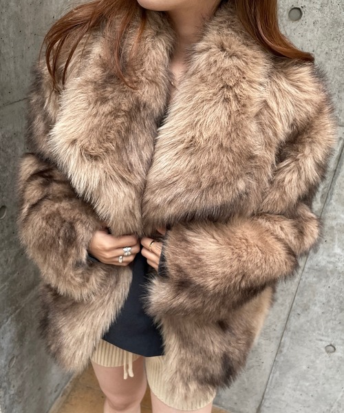 Roger&Raw（ロジャーアンドロウ） コート アウター フェイクファー