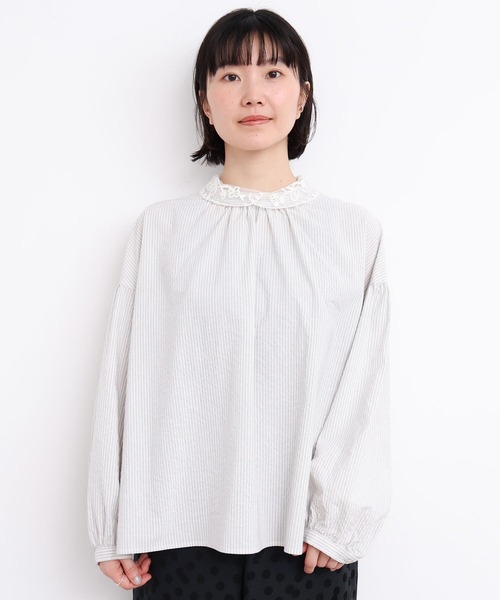 l'atelier du savon ●△L/C お洗濯刺繍　ブラウス l'atelier du savon】L/C お洗濯刺繍ブラウス : l'atelier du savon