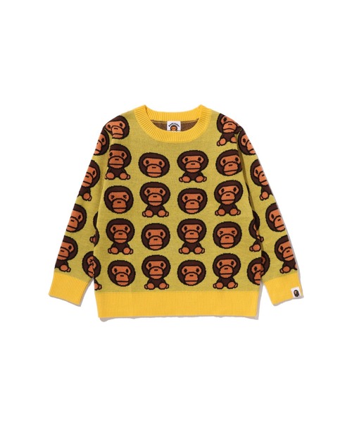A BATHING APE（アベイシングエイプ） ニット セーター BABY MILO