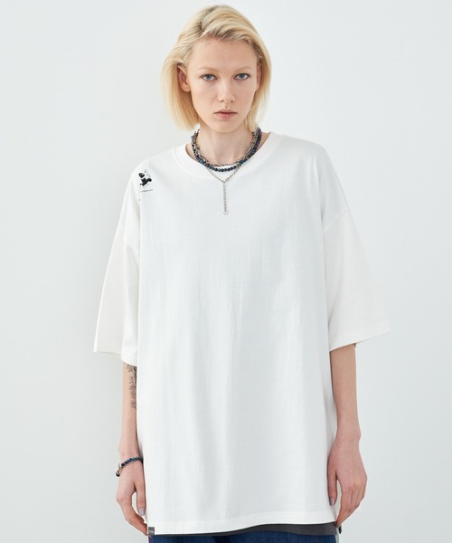 「AIVER」 半袖Tシャツ LARGE ブラック メンズ_画像2