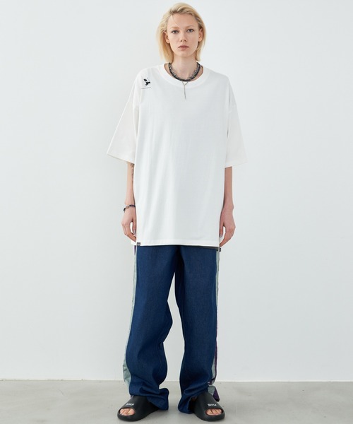「AIVER」 半袖Tシャツ LARGE ブラック メンズ_画像5