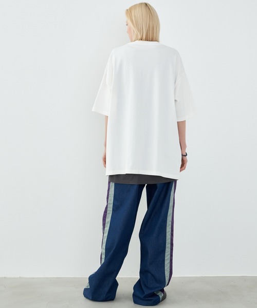 「AIVER」 半袖Tシャツ LARGE ブラック メンズ_画像8