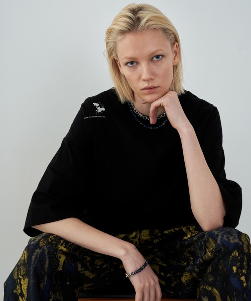 「AIVER」 半袖Tシャツ LARGE ブラック メンズ_画像9