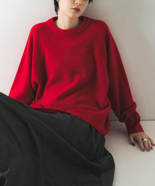 アーバンリサーチ（URBAN RESEARCH）/カシミヤ強縮クルーネックニット URBAN RESEARCH（アーバンリサーチ） ニット セーター カシミヤ強縮