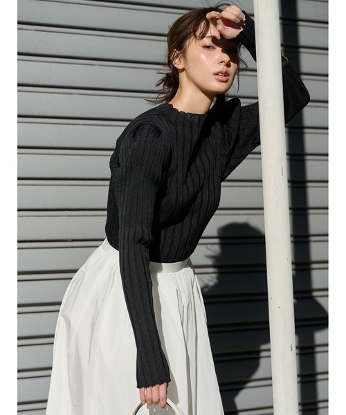 FRAY I.D（フレイ・アイディー） 長袖ニット FREE ベージュ レディース