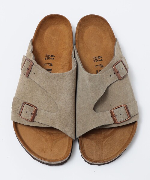 サンダル BIRKENSTOCK: SUEDE ZURICH メンズの画像