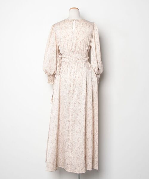 「MADEMOISELLE ROPE'」 7分袖ワンピース 38 オフホワイト レディース_画像2