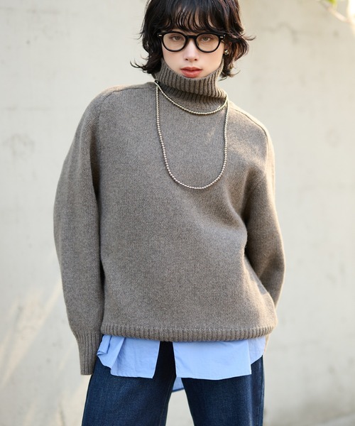 MONSE ウール ハイネック オーバーニット ニット セーター wool high neck oversize knit / ウールハイネック