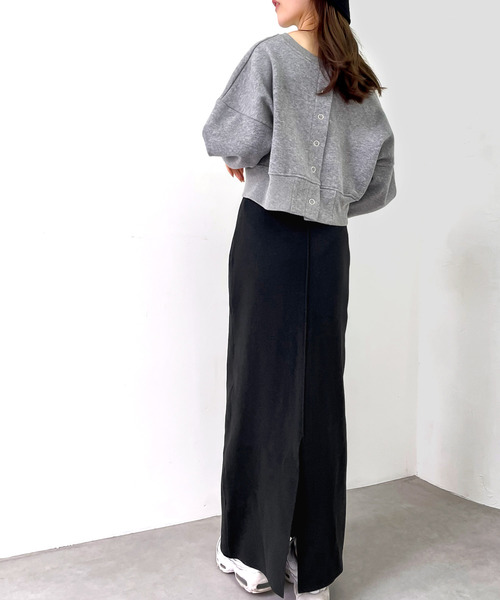 「mily bilet」 ニットスカート X-LARGE ブラック レディース_画像5