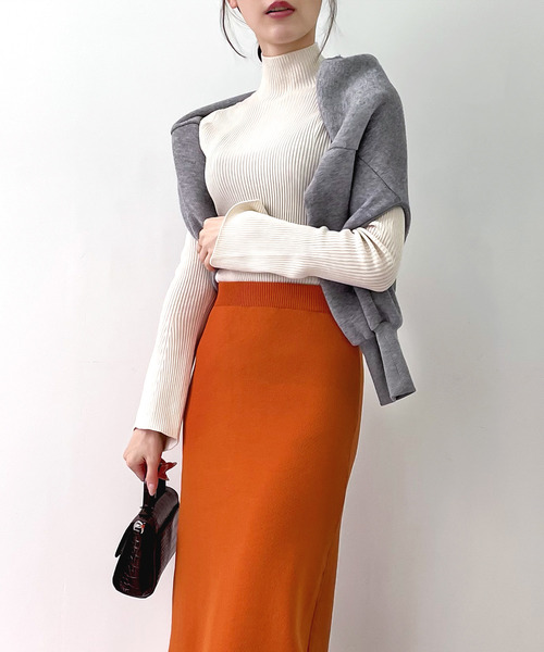 「mily bilet」 ニットスカート X-LARGE ブラック レディース_画像7