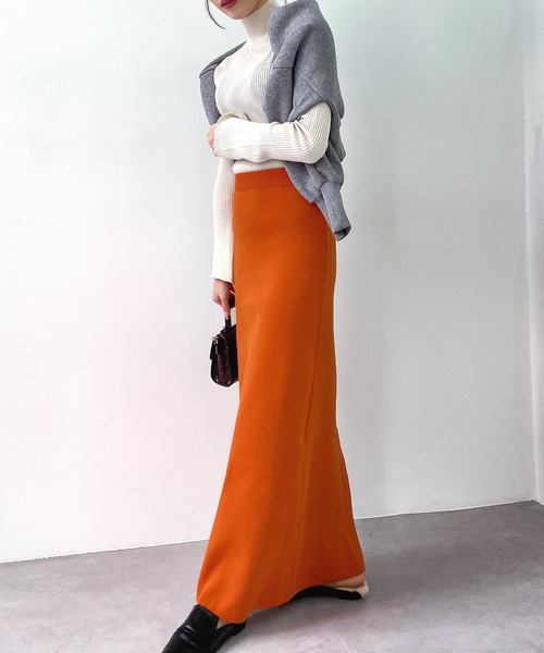 「mily bilet」 ニットスカート X-LARGE ブラック レディース_画像8