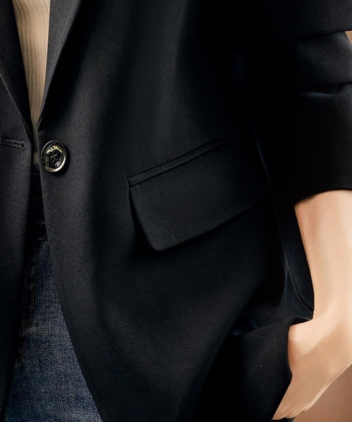 「SMILE ORCHID」 テーラードジャケット M アイボリー レディース_画像2