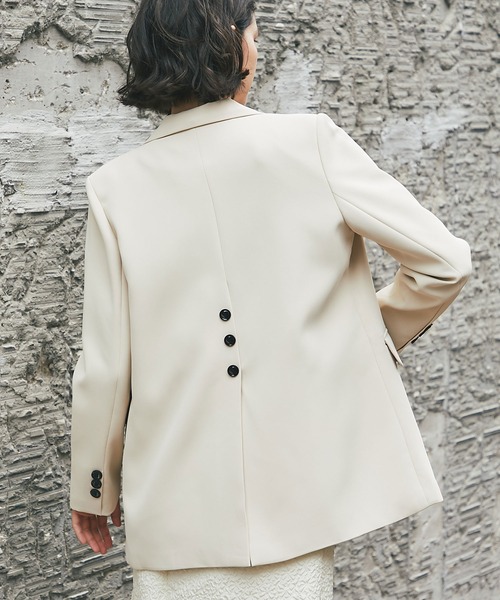 「SMILE ORCHID」 テーラードジャケット M アイボリー レディース_画像6