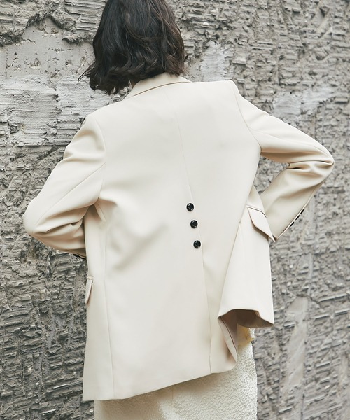 「SMILE ORCHID」 テーラードジャケット M アイボリー レディース_画像7