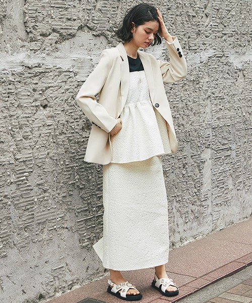 「SMILE ORCHID」 テーラードジャケット M アイボリー レディース_画像8