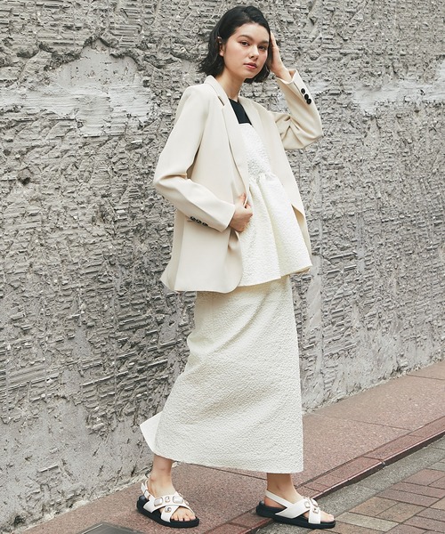 「SMILE ORCHID」 テーラードジャケット M アイボリー レディース_画像9