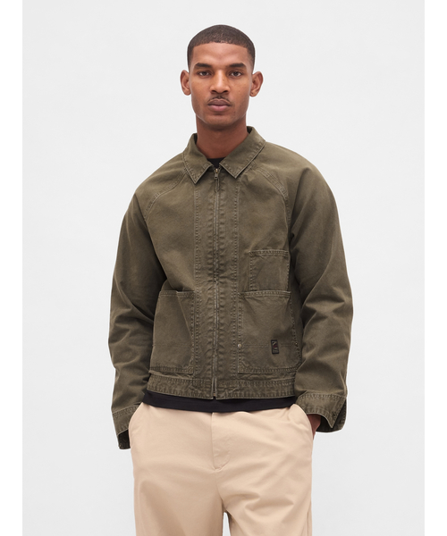 GAP（ギャップ） デニムジャケット M カーキ メンズ : ZOZOTOWN Yahoo