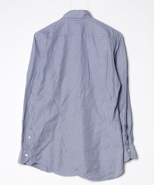 TOMORROWLAND チェック柄シャツ M TOMORROWLAND（トゥモローランド） チェック柄長袖シャツ 39 ブルー