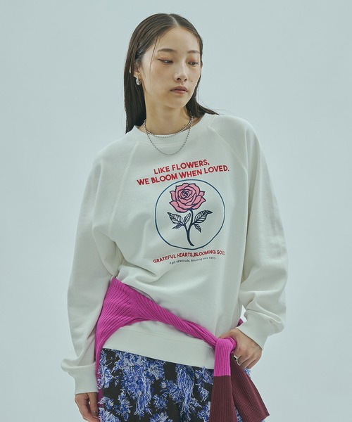 新品タグ付☆ROSEBUD magbycMESHSHIRT ROSE BUD（ローズバッド） トレーナー スウェット (mag.by c)ROSE