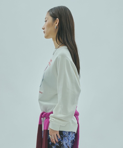 ローズバッド（ROSE BUD）/mag．by c/ROSE PRINT L/S SWEAT ROSE BUD（ローズバッド） トレーナー スウェット (mag.by c)ROSE