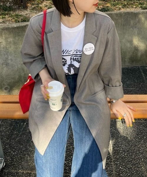 Kastane（カスタネ） テーラードジャケット S グレー レディース