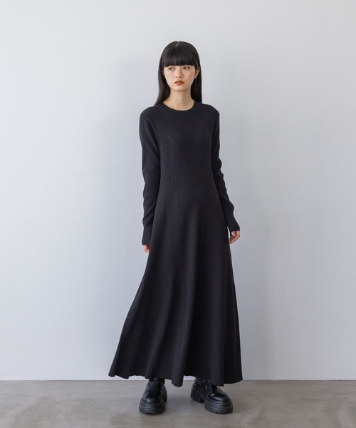 yuw」 ニットワンピース FREE ブラック レディース : ZOZOTOWN Yahoo