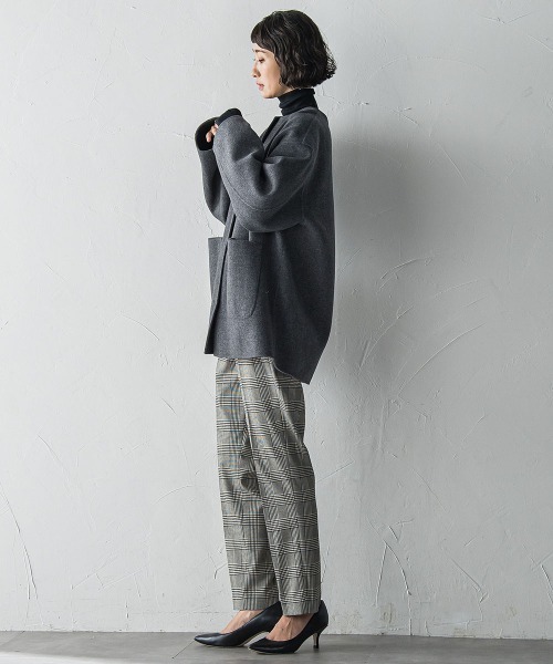 la.f（ラ・エフ） ノーカラーコート コート 「極」”軽さと贅沢な