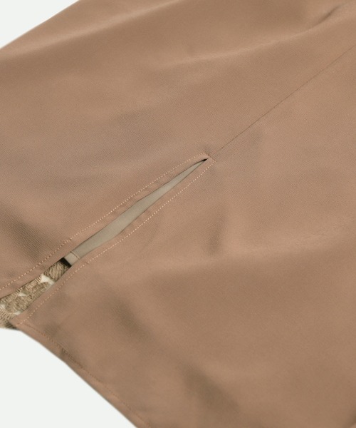 「DRESS PLUS」 7分袖ワンピース L クリアブラウン レディース_画像2