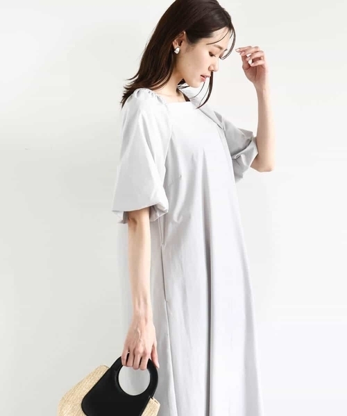 「MK MICHEL KLEIN」 半袖ワンピース 38 ブラック レディース_画像5