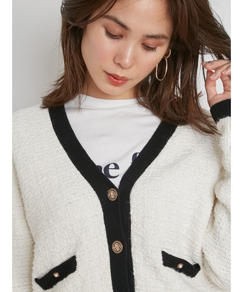 SNIDEL（スナイデル） ニットカーディガン FREE ブラック レディース